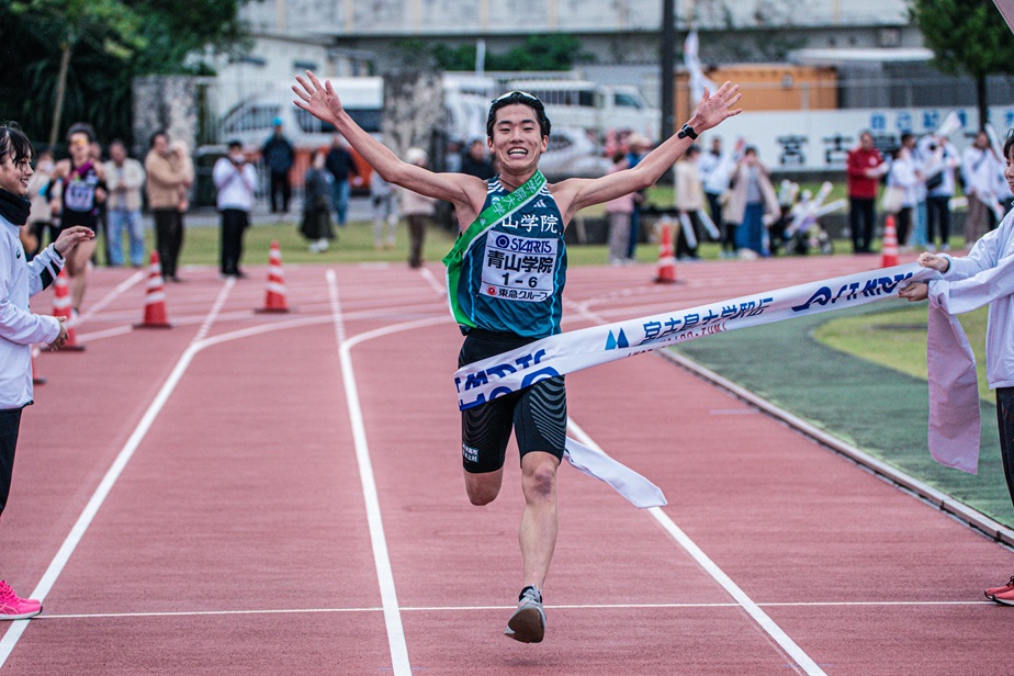 宮古島大学駅伝2026ゴールシーン