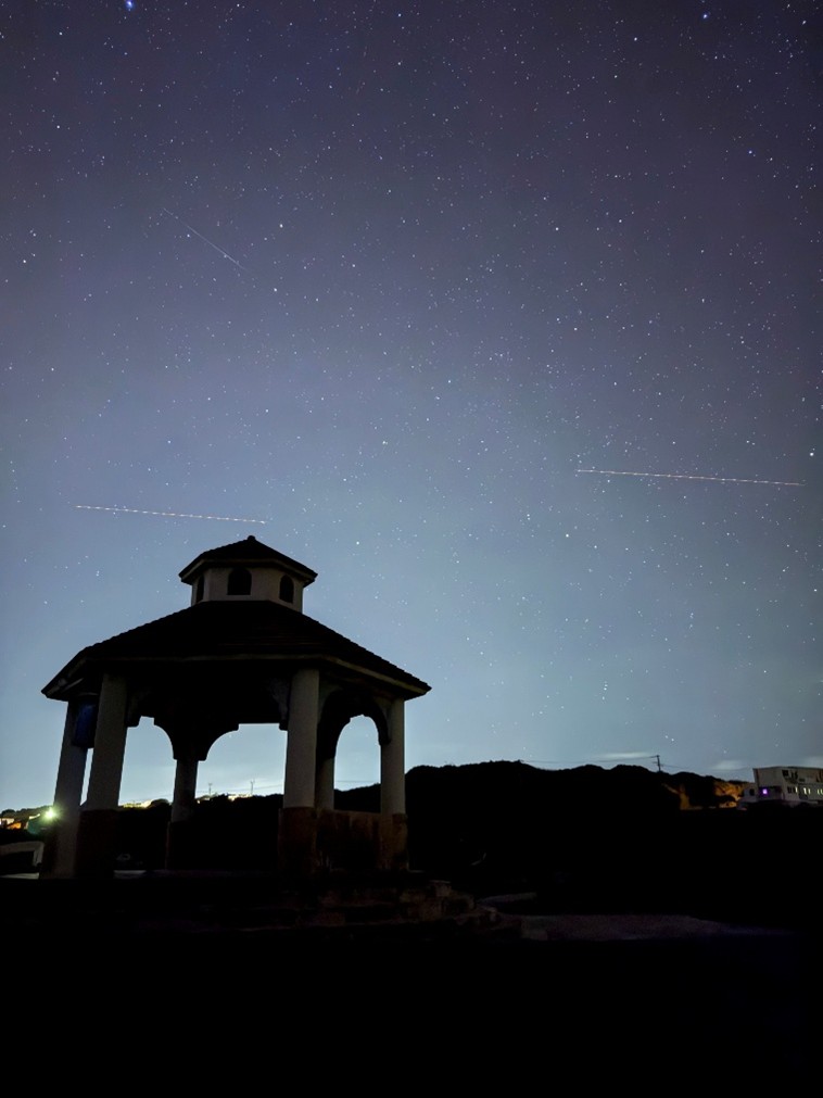 友利博愛漁港の星空