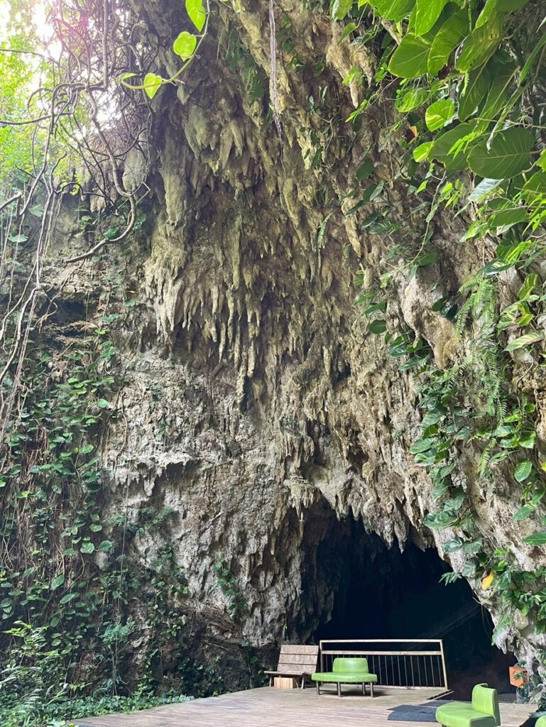 仲原鍾乳洞の入口